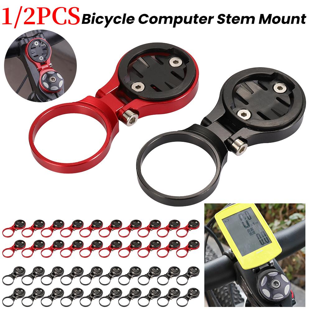 1/2PCS Road Bicycle Computer Mount Cycling Aluminum Alloy Computer Stopwatch Speedometer Stem Mount Holder for Garmin Bryton