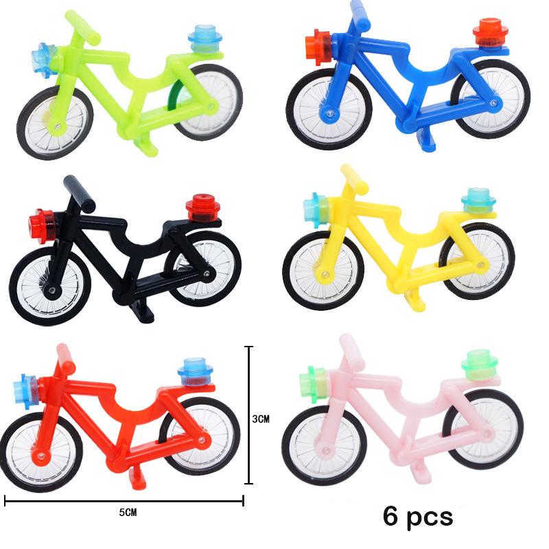 Military Motorcycle Building Block Vehicle Model Figures Accessories Soldiers WW2 Transportation Facility Police SWAT Toys