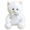 Tino Plush Pen Fluffy and Cute White Pencil Case with Attaches To [Stream] Pouch/Pencil Case, Cat, Carabiner, Bag, TY042-K
