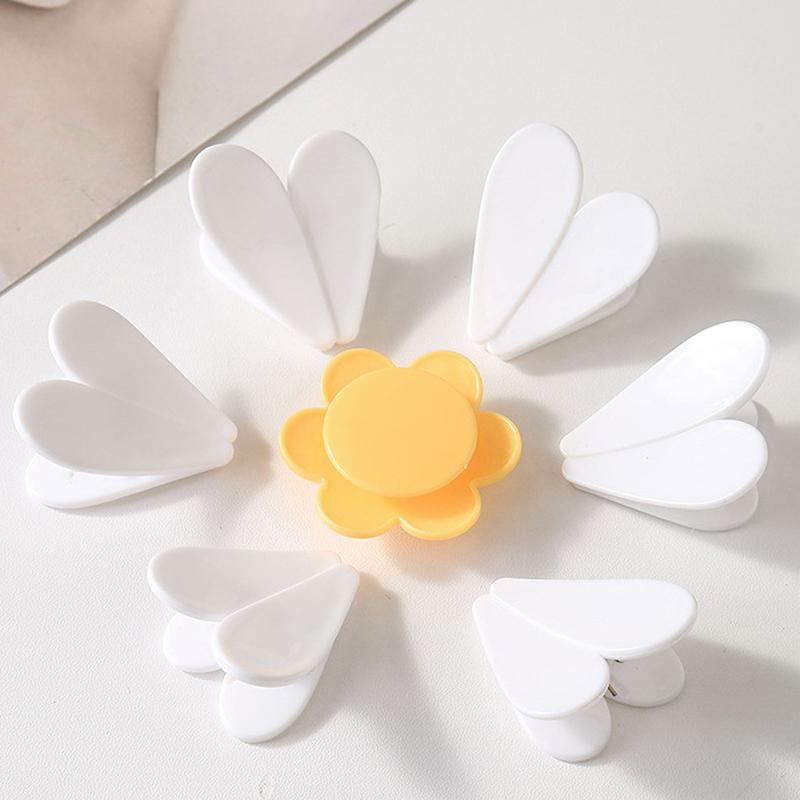 2 In 1 Magnetic Fridge Magnets Flower Type Multifunctional Sealing Clips For Food Storage Food Sealing Clips Kitchen Accessories