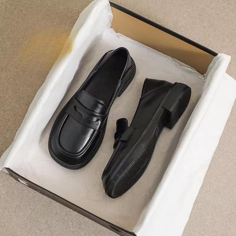 New Women's Shoes Soft Sole and Not Tired, Spring and Autumn Versatile Single Shoes Light Luxury High-end Loafer Shoes Women's Shoes Pedal