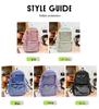 Versatile Large-Capacity Transparent Ita Backpack for Girls and Women