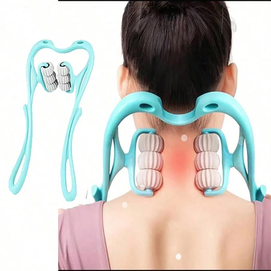 Portable Neck Massager Roller For Arm Legs Back Neck Shoulder Pain Relief Relaxation