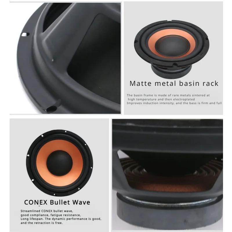 High Power Car Subwoofer 6.5 8 10 Inch Bass Speaker 100 Magnetic Stereo Upgrade Vehicle Audio Music System Single Voice Coil