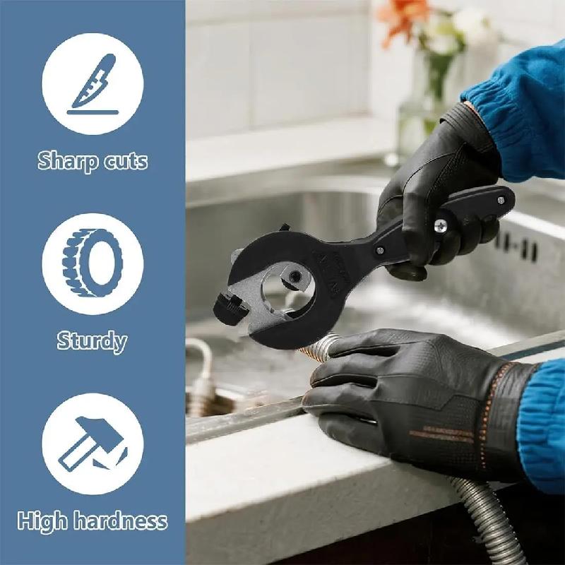 Ratcheting Pipe Cutter 2in1 Close Quarters Tube Compact Cutter Large Bearing Type Pipe Ratchet Cutter Ratcheting PvcCutter