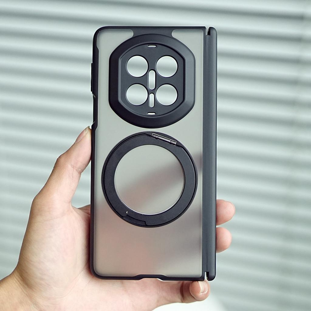 Case For Huawei Mate X7 New Hard Matte Double Axis Folding Magnetic Bracket Anti Slip Protection Phone Cover For Mate X7 Shell