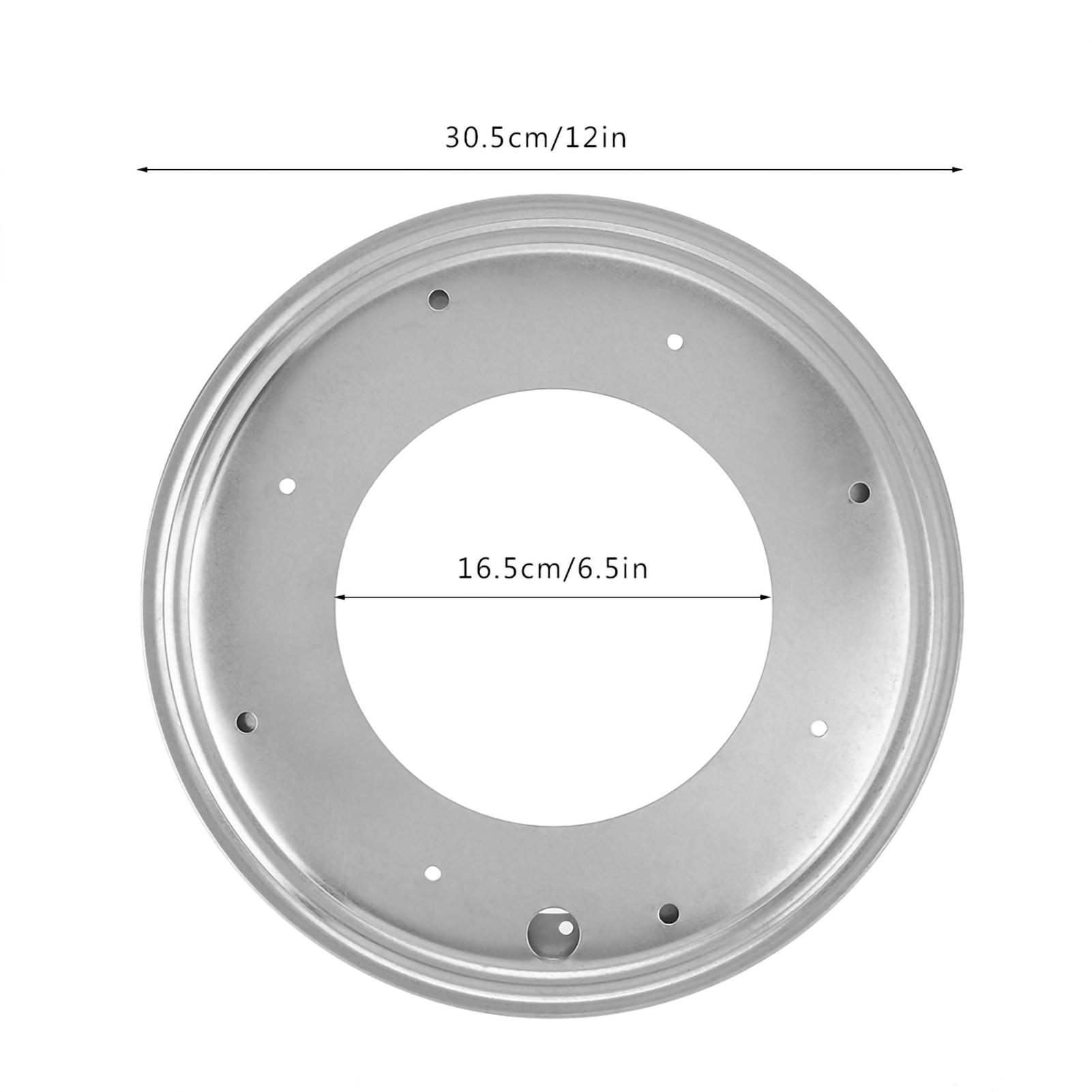 

Круглая форма 12 дюймов Оцинкованная поворотная платформа Вращающаяся поворотная пластина Кухонное выставочное оборудование