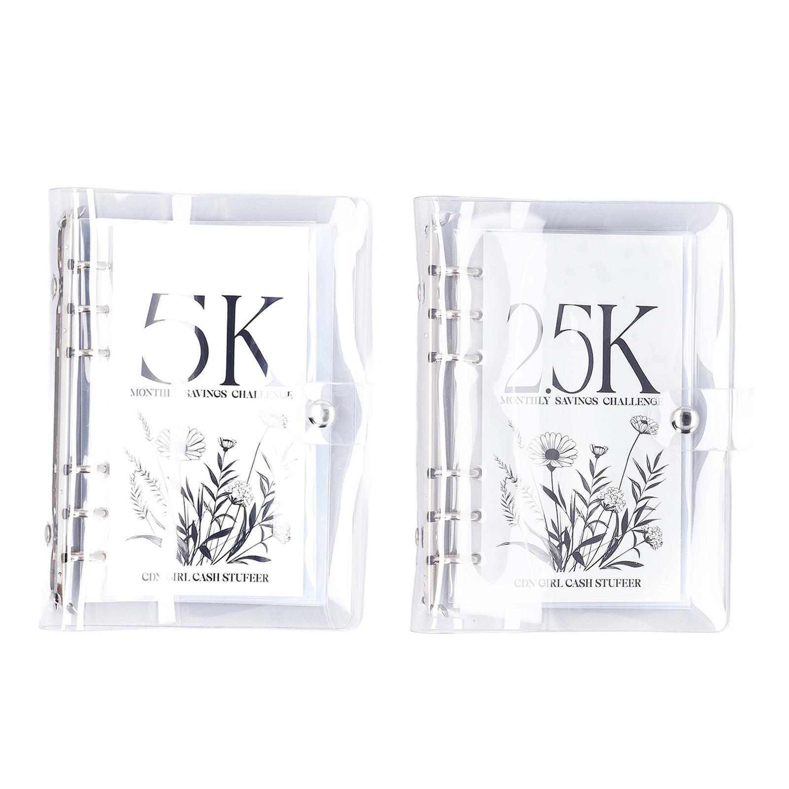 Бюджетная прозрачная мягкая водонепроницаемая портативная книжка из ПВХ с 6 отверстиями — фото 10