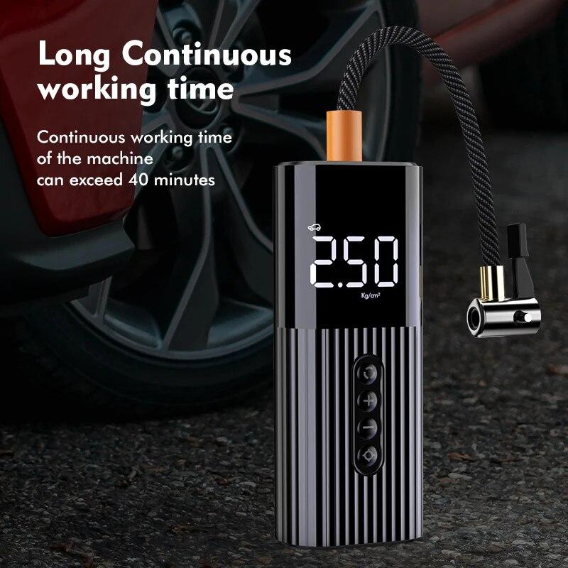 Pompe gonflable Mini compresseur d'air avec éclairage LED gonfleur de pneu 12 V 150PSI pompe à Air à fil pour balles de vélo de voiture