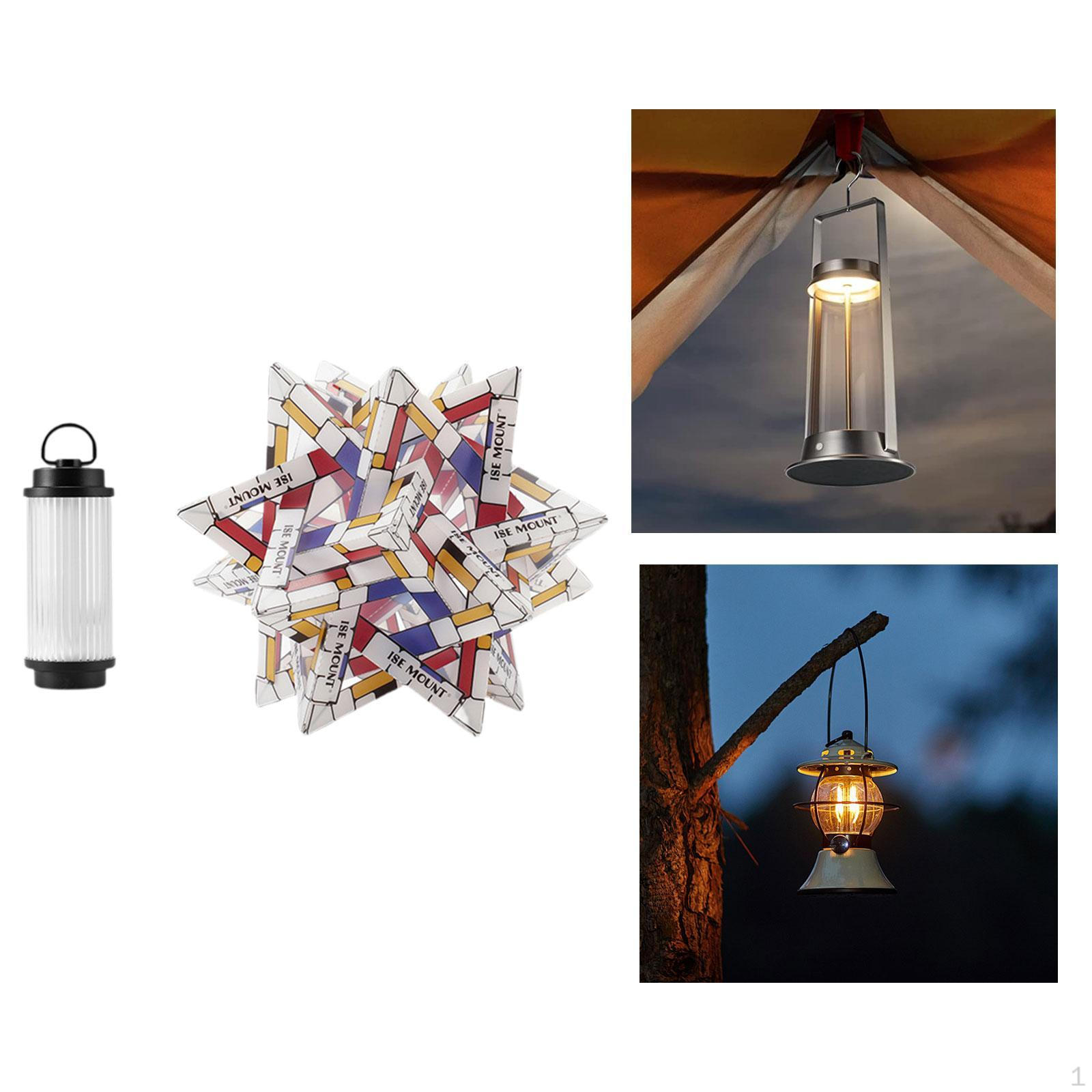 

Portable Camping Light Lantern Easy Assembly Unique Lightweight Rechargeable for Living Room colored