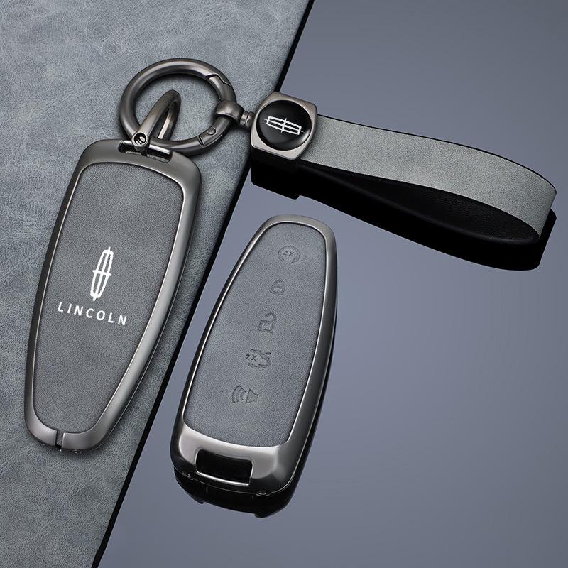 Premium Key Cover Compatible with Lincoln MKT and 2011-2013 Lincoln Navigator, with High-End Buckle