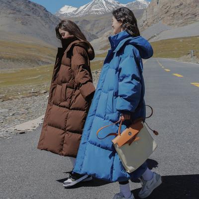Abrigos de plumas Nuevo vestido de algodón de estilo largo Versión coreana Chaquetas de moda coreanas de gran tamaño Parka térmica de invierno femenina