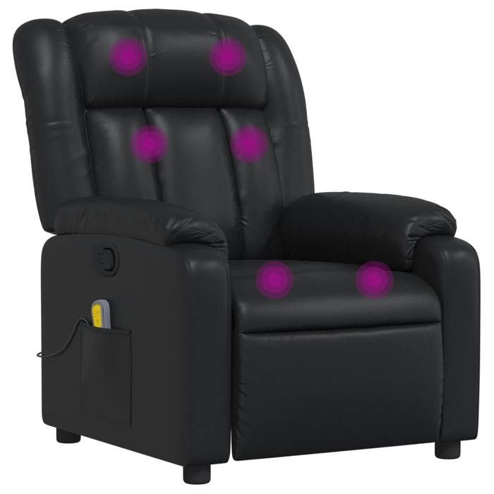 VidaXL Reclining Massage Armchair, Chair with Footrest, Seat with Backrest and Armrests Living Room, Modern, 373567