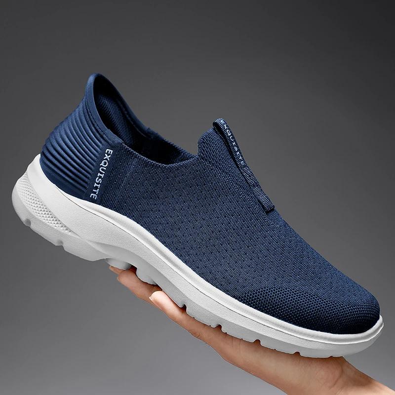 Men's Walking Shoes Summer Casual Sneakers Outdoor Breathable Slip-on Comfortable Mans Shoes Zapatos Para Hombres Zapatillas