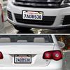 License Plate Frames Black - 2 Pack Rustproof Stainless Steel License Plate Holders, Well-Equipped Durable Front License Plate Mounting Kit With 2