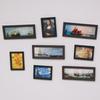 8Pcs Mini Miniature 1:12 Diy Po Frame Antique Frame Oil Painting Diy Doll House Decoration Accessories