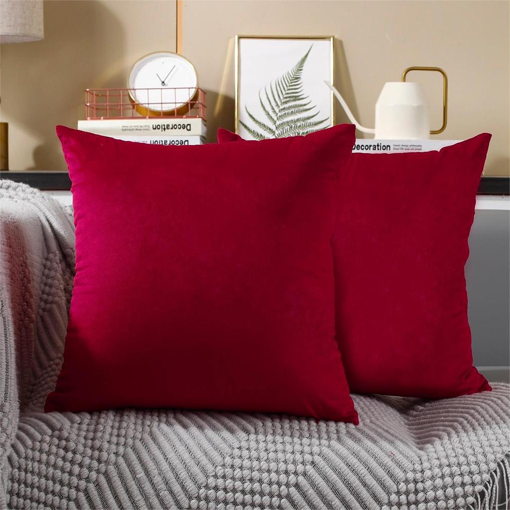 New Fashion Twill Velvet Pillow Cover Modern Simple Solid Color Pillow Home Living Room Sofa Bedroom Cushion Cover