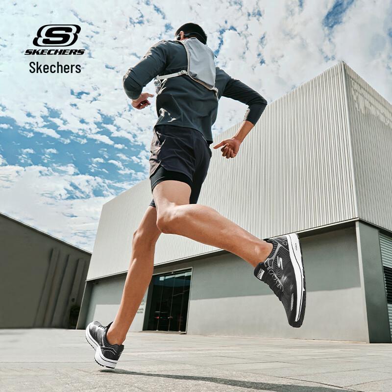 Skechers Chaussures de sport respirantes en mesh pour hommes, pour la course et le quotidien