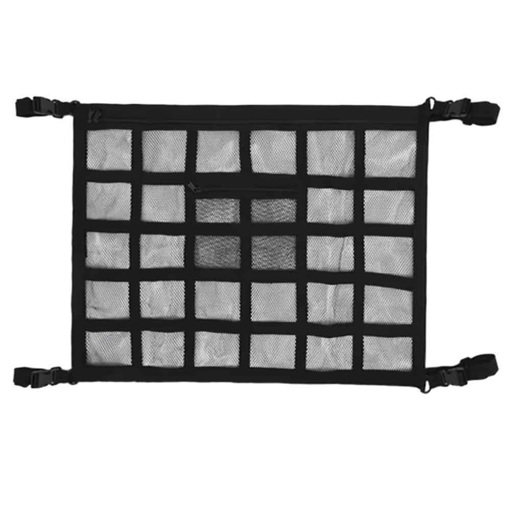 Car Ceiling Cargo Net Strong Load-Bearing Mesh Car Roof Storage Organizer Large Capacity Space Saving Car Ceiling Net Storage