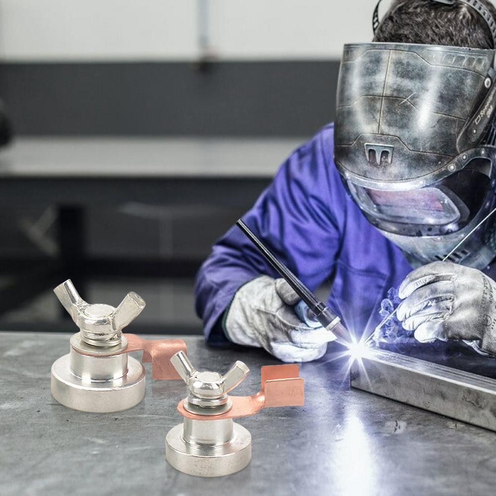 2 Pcs Welder Welding Strong Magnetic Grounding Tool Magnetic Welding Machine Ground Clamp Magnetic Welding Ground Clamp Tool
