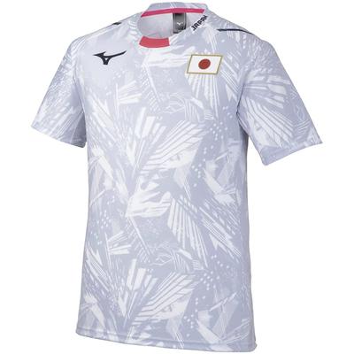 Mizuno Training Wear Cheering Japan Size 150 To Japanese Size T-Shirt, Junior, 32MA0505, White, (equivalent 150)