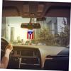 TENDYCOCO Puerto Rico Flag Car Hanging Pendant Car Rearview Mirror