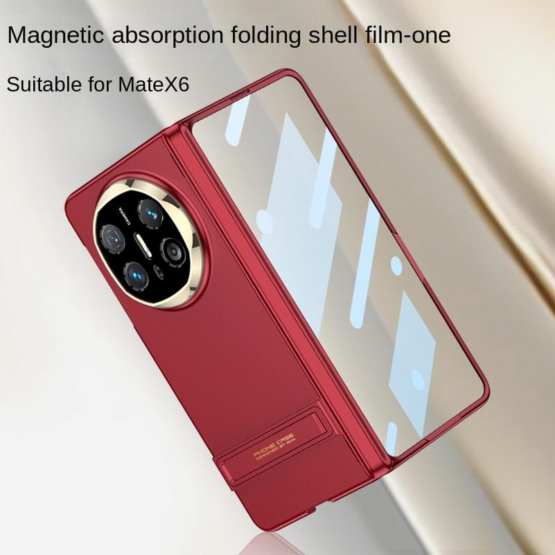 Ultra-thin Magnetic Hinge Bracket Holder Stand Glass Protector Film Case for Huawei Mate X6 Camera Protect Cover
