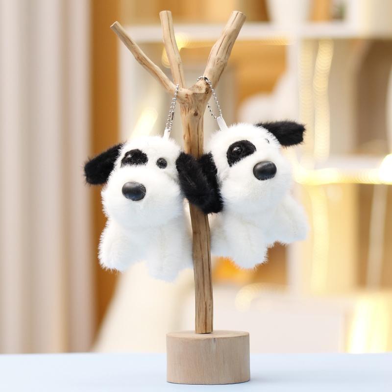 Dog Plush Dalmatian Doll Keychain Cartoon Toy Decoration Pendant Gifts Cute