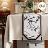 Chinese Traditional Table Runner Cotton And Linen Tea Table Mat Tassel Lace Table Cover Home Decor TV Cabinet Table Runners