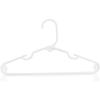 20pcs Kids Clothes Hangers Practical Clothes Hangers Plastic Clothes Hangers Coat Hook for Kid Home (White)