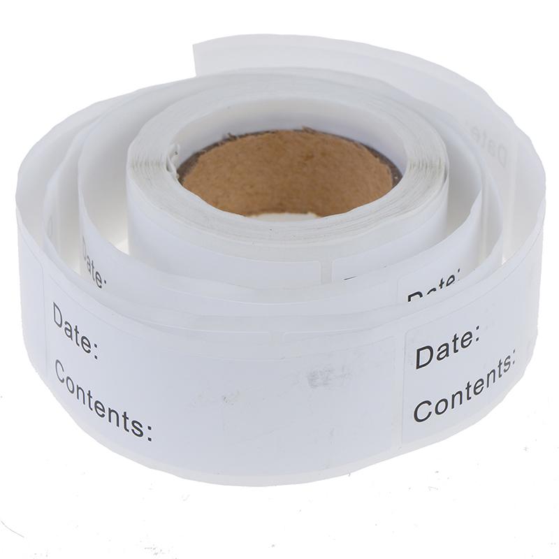 125 Pcs Food Storage Labels Refrigerator Freezer Labels Adhesive Label