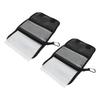 2PCS Soft Lure Storage Bag PVC Water Proof Removable Soft Bait Binder Fishing Tackle Organizer Case for Outdoor Fishing