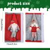 2Pcs Handle Protective Cover Faceless Doll Microwave Door Handle  Xmas Decorations