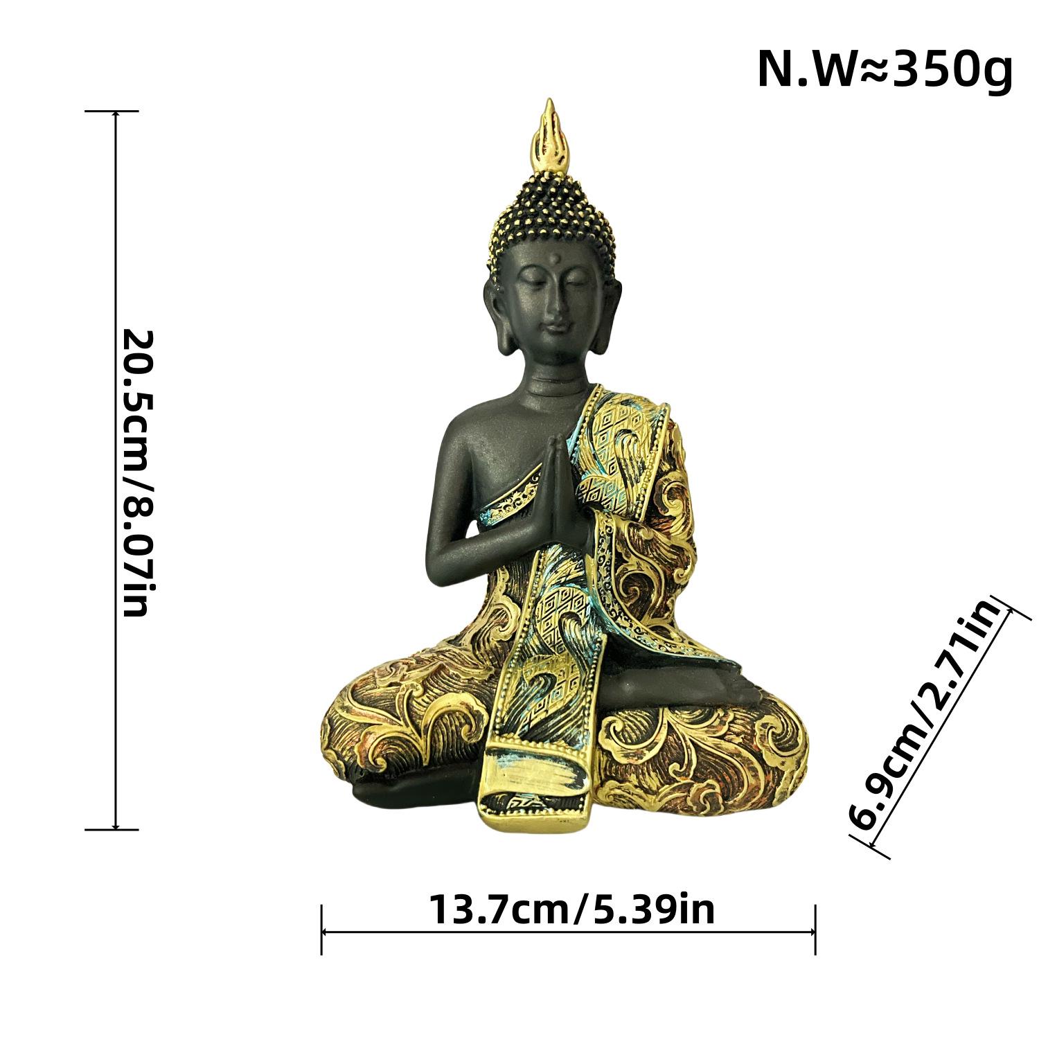 

Новые черные статуэтки Будды Сунь Укуна, украшения, украшения для дома, гостиной, прихожей, изделия из смолы