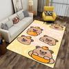 Cute Stacked Capybara Cartoon Rug Suitable for Use As an Anti-slip Game Mat for Living Room and Bedroom Sofas