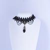 Vintage Heart Pendant Short Clavicle Chain Braided Choker Gothic Necklace Accessories For Women