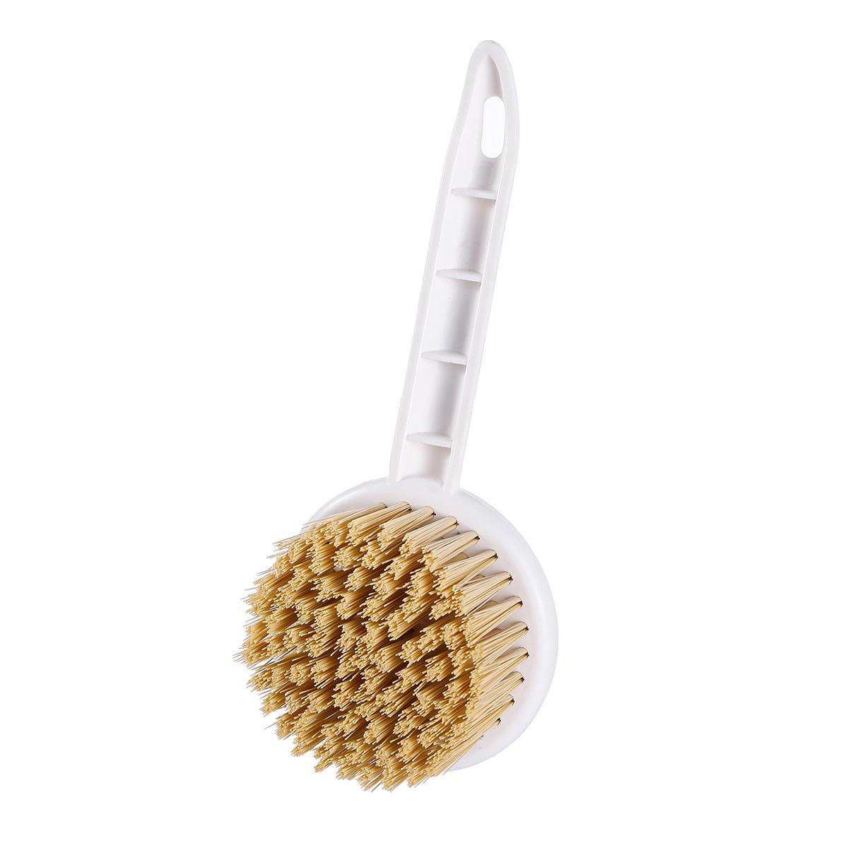 Non-stick Long Handle Kitchen Pot & Dish Scrubber Brush for Oil & Stain Removal белый