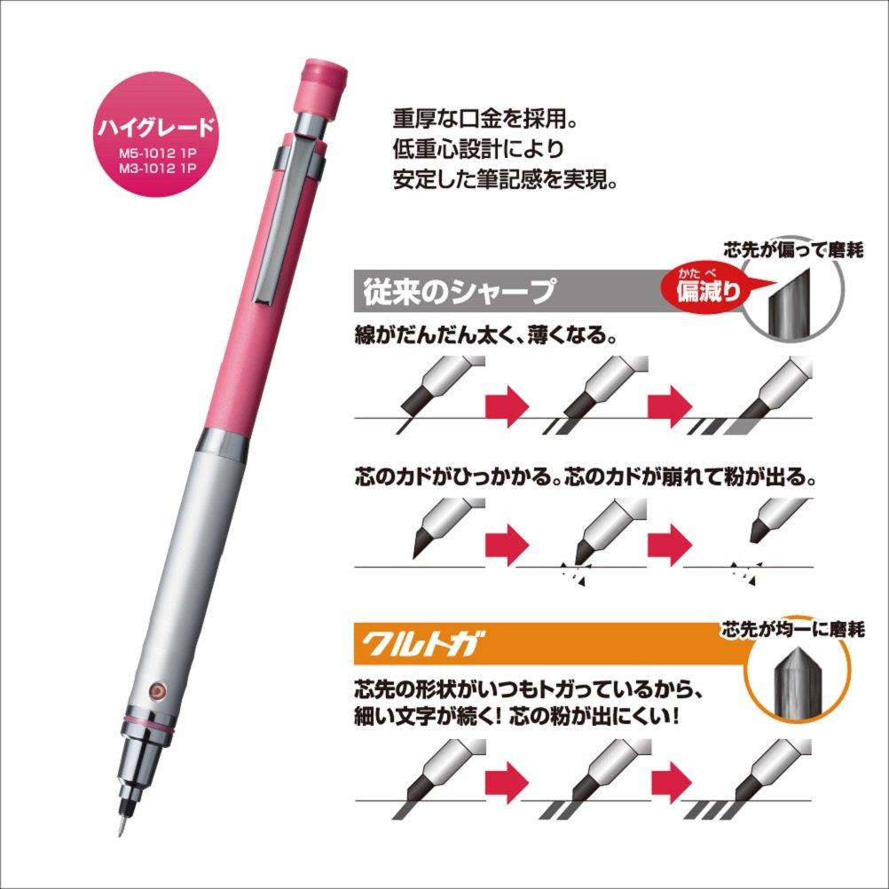 Mitsubishi Pencil Kurutoga High Grade Mechanical Pencil, 0.5mm, Pink, M510121P.13