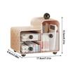 2 Layer 3 Grids Teas Bag Storage Box Large Capacity with Drawers Stationery Storage Box Acrylic Storage Container