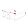 Oversized Cat Eye Sunglasses Tortoiseshell Color Block Frame UV Protection Trendy Shades for Women & Y2K Fashion KJ091