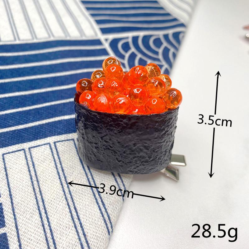 3 Pieces Japanese Style Fish Roe and Sea Urchin Sushi Hairpin