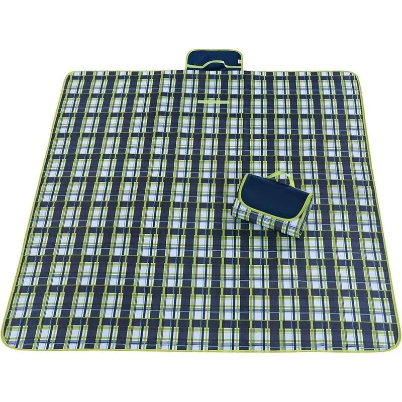 Wasserdichte Outdoor-Picknick-Matte Camping Strandmatte Plaid Tragbare Wanderreise Schlafdecke Klappgrünland Pad Teppich