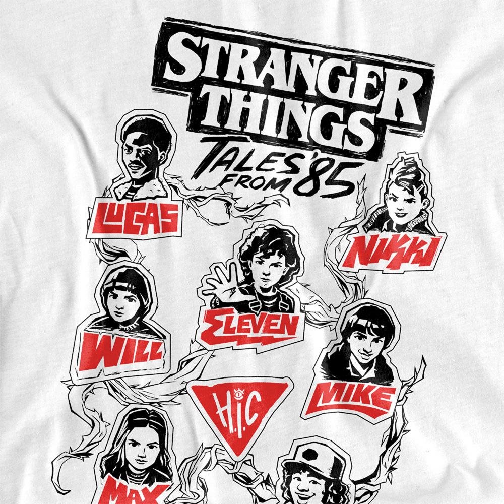 Stranger Things: Tales from ´85 Unisex Adult Character Vines Back Print T-Shirt