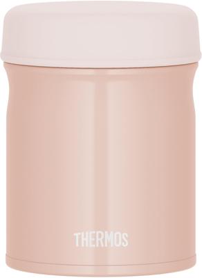 Compatible Thermos Vacuum Insulated Soup Jar 300ml Beige Pink All Parts Dishwasher Safe Warm and Cold Insulation Easy To Clean Round Mouth Design That