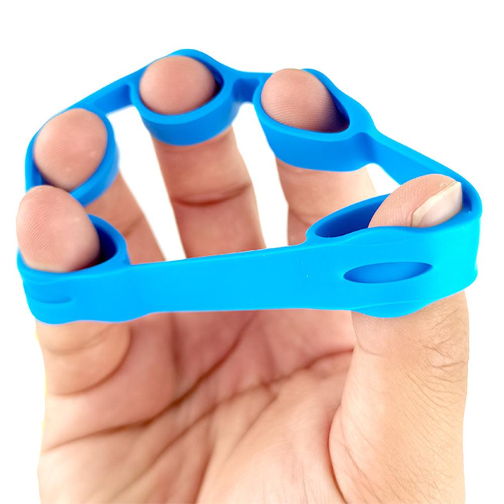 Silicone Finger Trainer Finger Tension Ring Finger Splitting Exercise Device Hand Rehabilitation Tension Device Five Finger Trainer