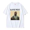 Lustiges Kanye West Meme Retro T-Shirt für Männer & Frauen - Hip Hop Kurzarm