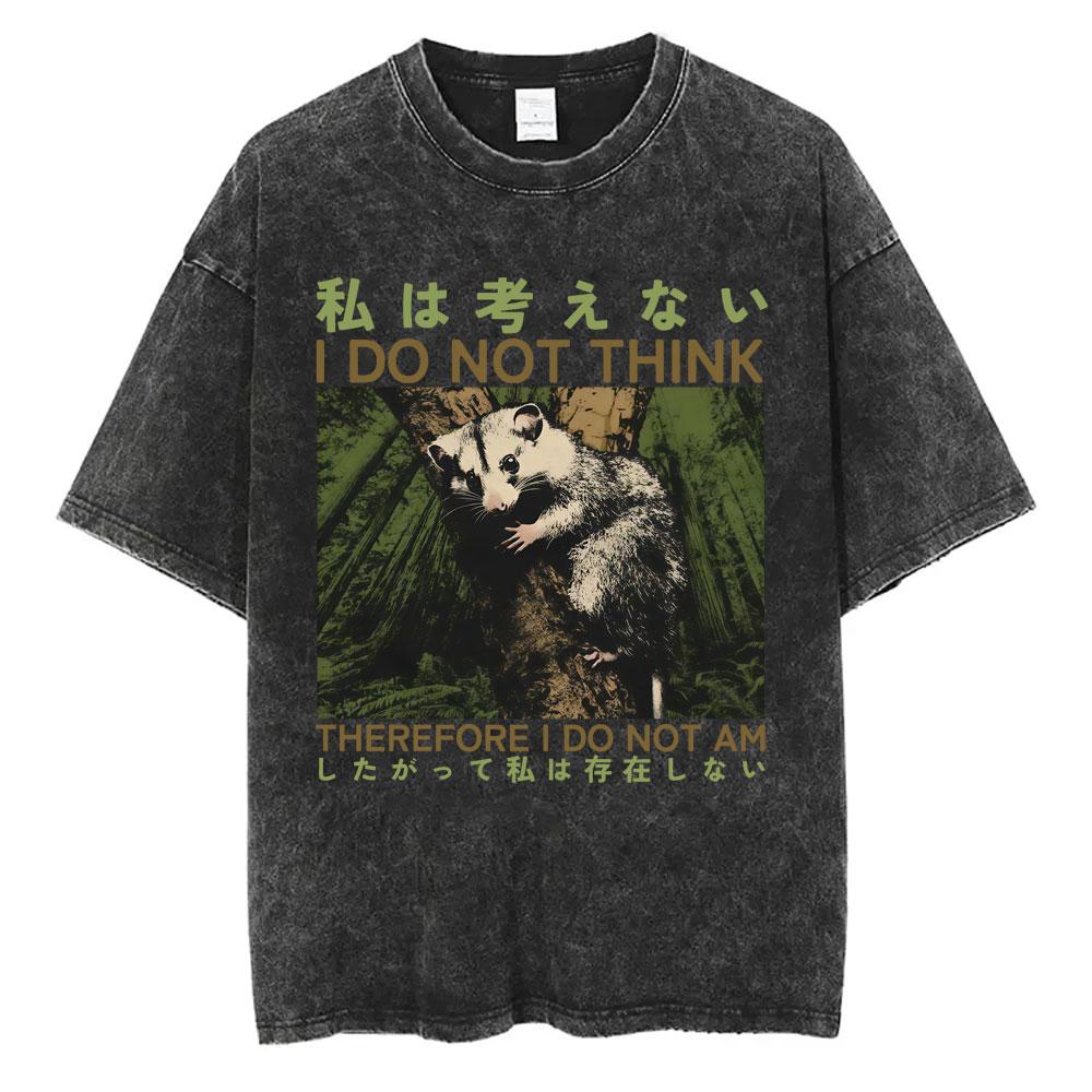 Ich will einen perfekten Körper Ich will eine perfekte Seele T-Shirt Lustige Capybara im japanischen Stil Vintage-gewaschenes T-Shirt Herren Oversized T-Shirts Oberteile