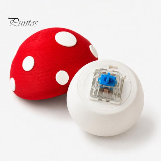 Button Fidget Toy 3D Printed Mushroom Clicker Toy, for Stress Relief, Mini Finger Backpack Decoration Reliever