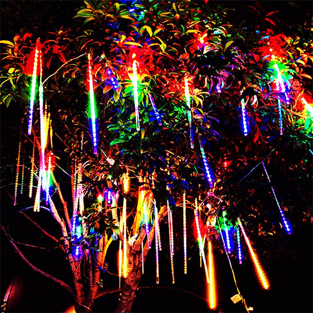 EU Plug Meteor Shower Led Fairy String Lights Street Garlands Party Decorations for Holiday Halloween Wedding Birthday Christmas