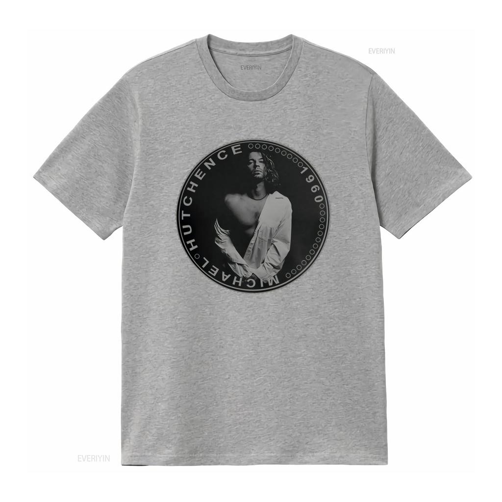 Michael Hutchence Z Inxs Cool Tričko S Potiskem Mincí Vintage Styl vintage Vyprané Měkké designové oblečení streetwear móda